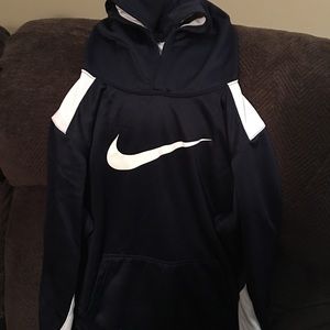 Nike Blue and White Hoddie,Teen